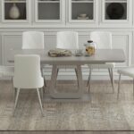 Corvus Dining Table w/Extension in Warm Grey 201-159WGY 201 159WGY 1