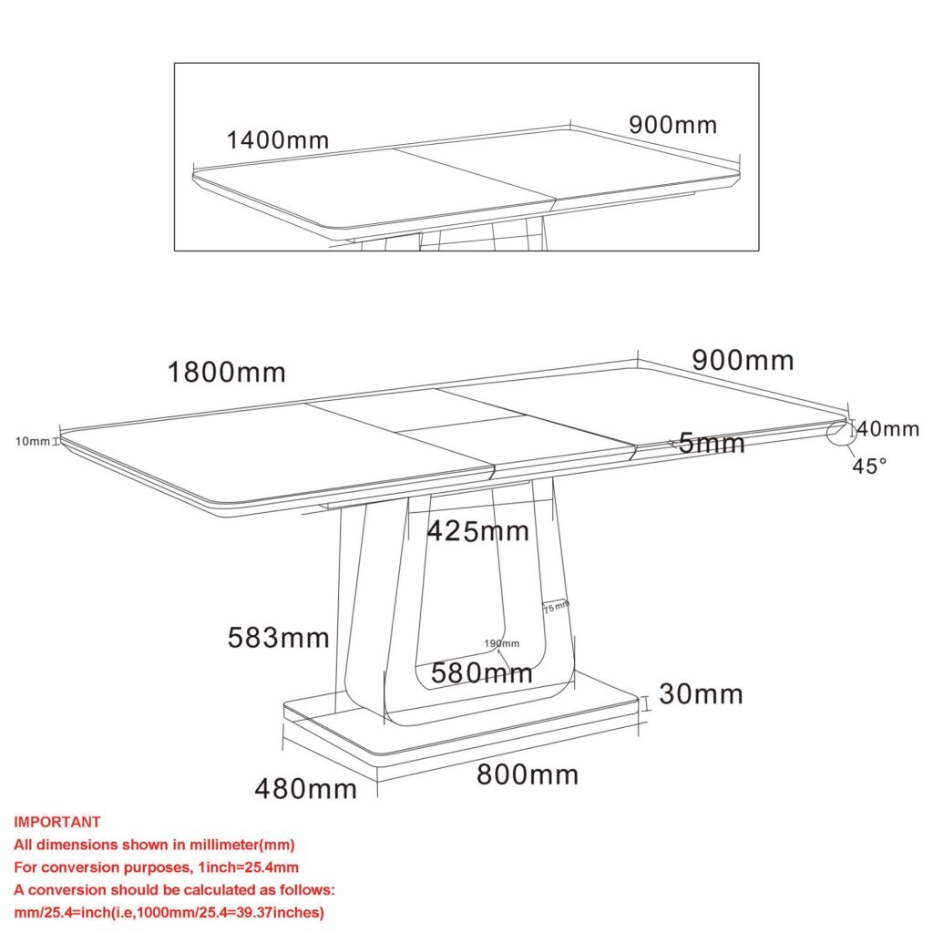 Corvus Dining Table w/Extension in Warm Grey - Image 8
