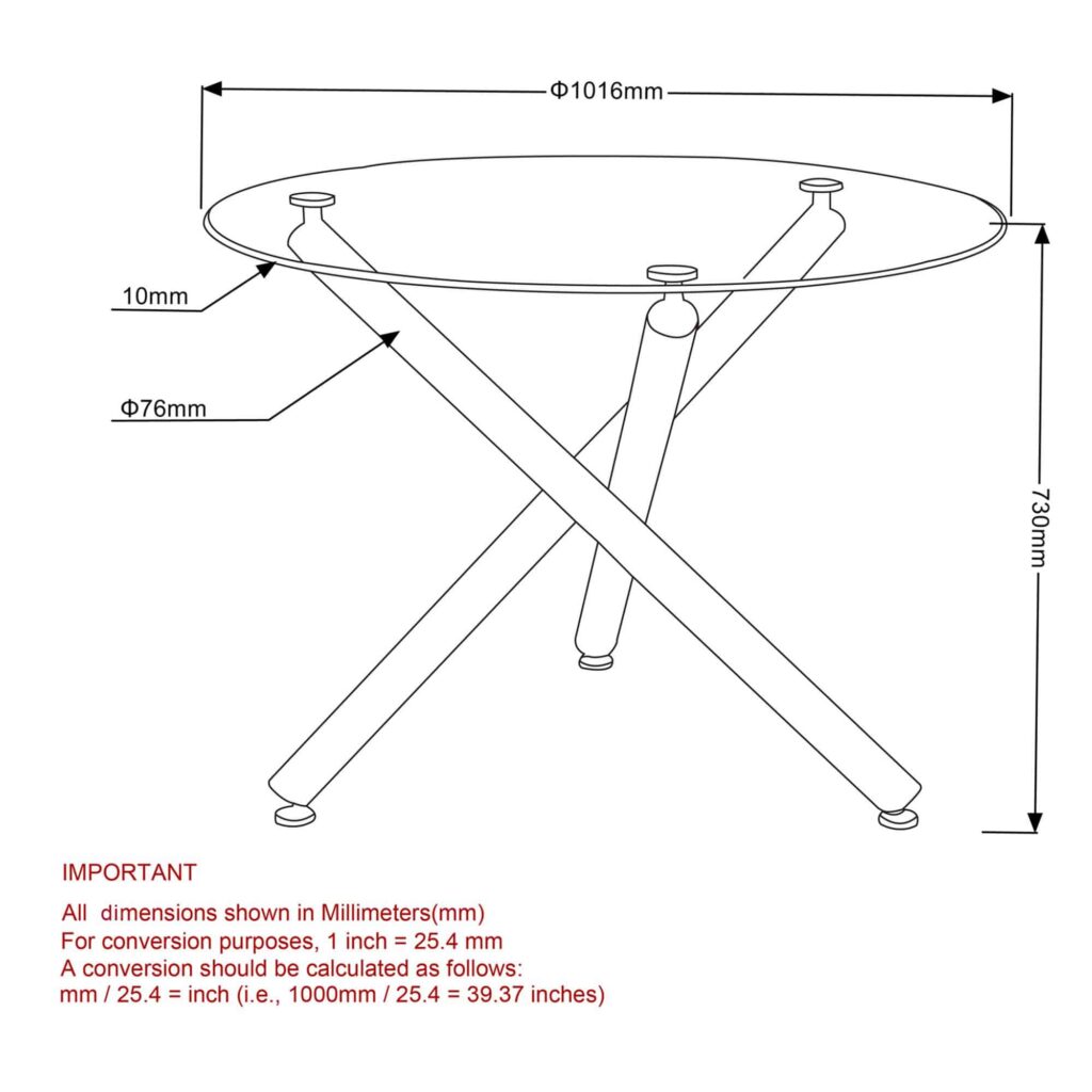 Solara II Round Dining Table in Chrome 201-160-40 201 160 40 LD