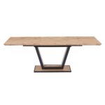 Forna Dining Table w/Extension in Natural and Black 201-161NAT 201 161NAT 4