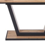 Forna Dining Table w/Extension in Natural and Black 201-161NAT 201 161NAT 6