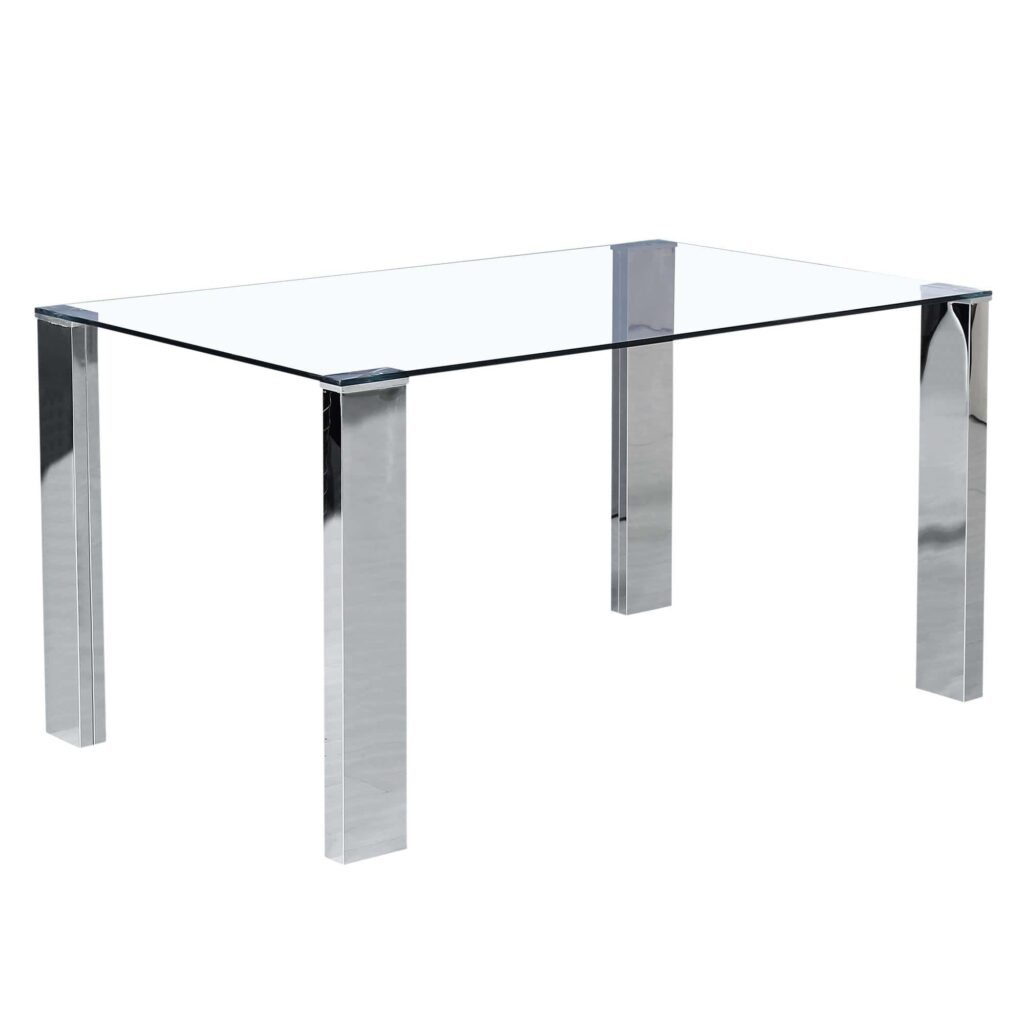 Frankfurt Rectangular Dining Table in Stainless Steel 201-165 201 165