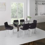 Frankfurt Rectangular Dining Table in Stainless Steel 201-165 201 165 1