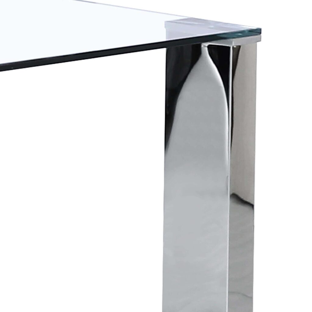 Frankfurt Rectangular Dining Table in Stainless Steel - Image 7