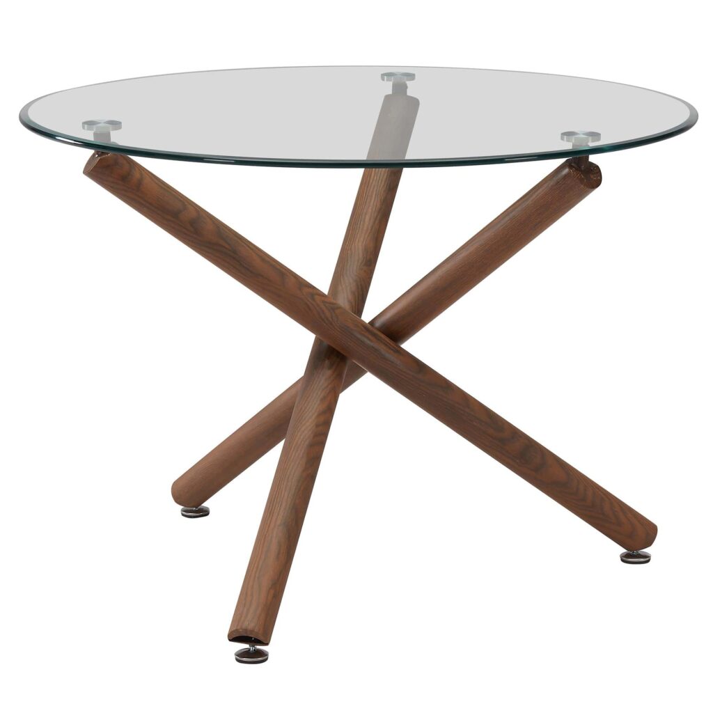 Rocca Round Dining Table in Walnut 201-264-40 201 264 40