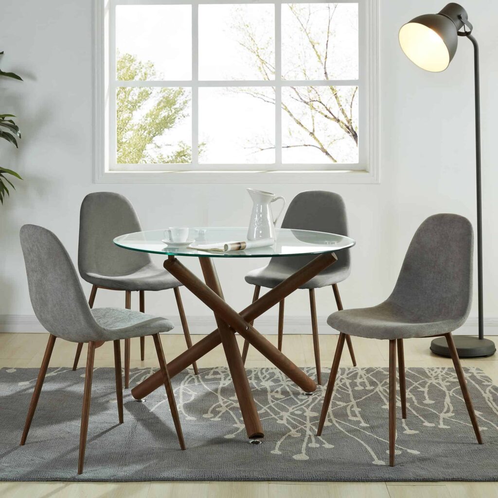 Rocca Round Dining Table in Walnut - Image 6