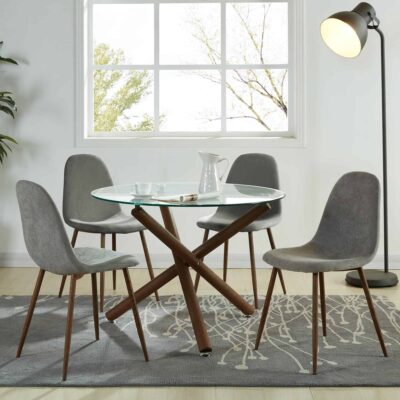Rocca Round Dining Table in Walnut 13 Rocca Round Dining Table in Walnut 201-264-40 201 264 40 5