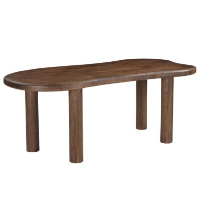 Zaloa Organic Dining Table, 78" in Dark Walnut