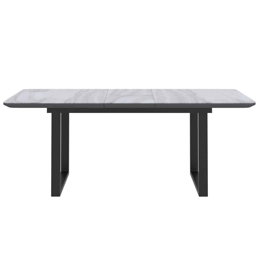 Gavin Dining Table w/Extension in Black and Faux Marble 201-360BK 201 360BK 4