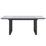 Gavin Dining Table w/Extension in Black and Faux Marble 201-360BK 201 360BK 4