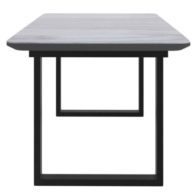 Gavin Dining Table w/Extension in Black and Faux Marble 201-360BK 201 360BK 5