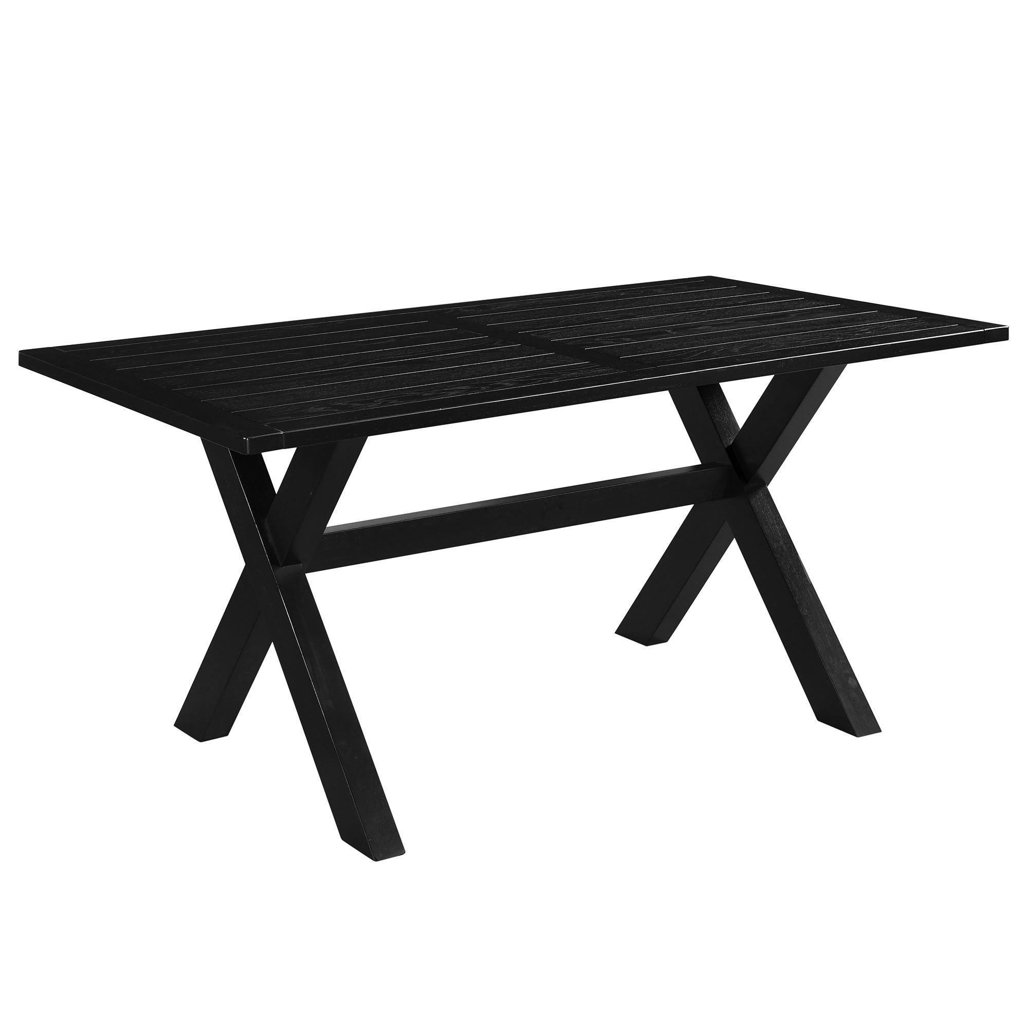 Lance Rectangular Dining Table, 63" in Black 1 Lance Rectangular Dining Table, 63" in Black