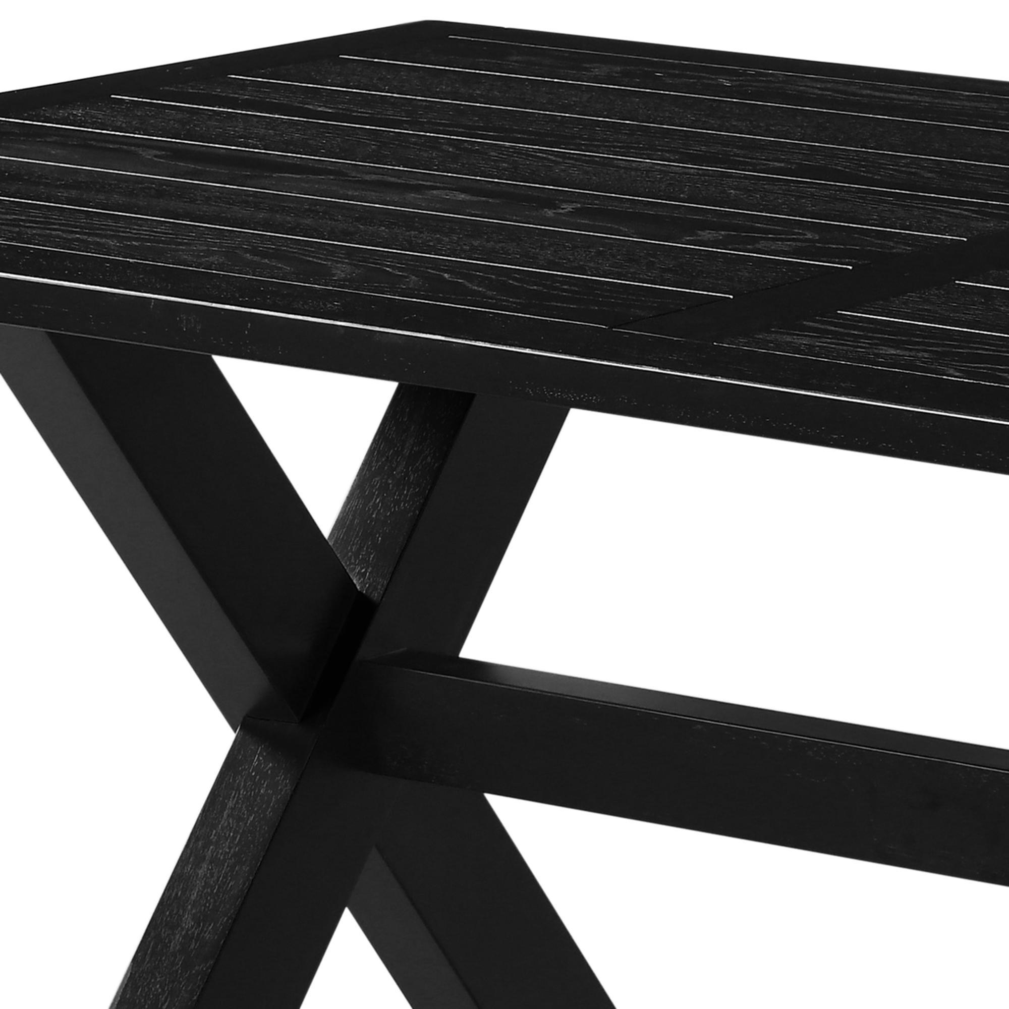 Lance Rectangular Dining Table, 63" in Black 5 Lance Rectangular Dining Table, 63" in Black - Image 5