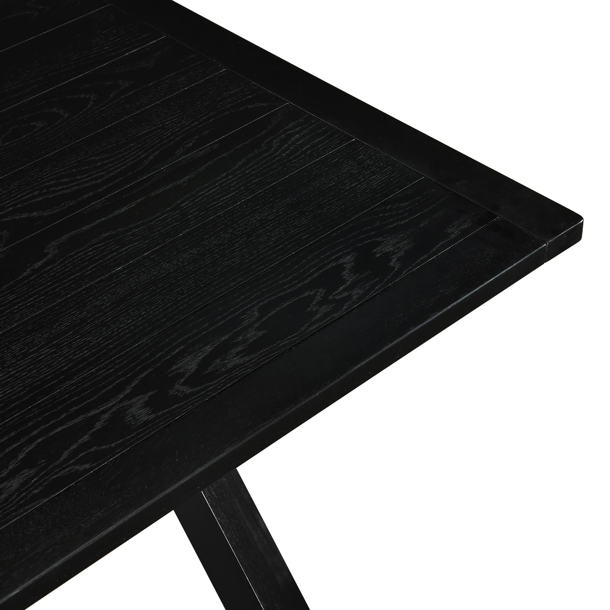Lance Rectangular Dining Table, 63" in Black 6 Lance Rectangular Dining Table, 63" in Black - Image 6