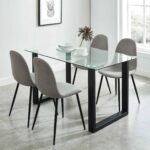 Franco Rectangular Dining Table in Black 201-454BK 201 454BK 1