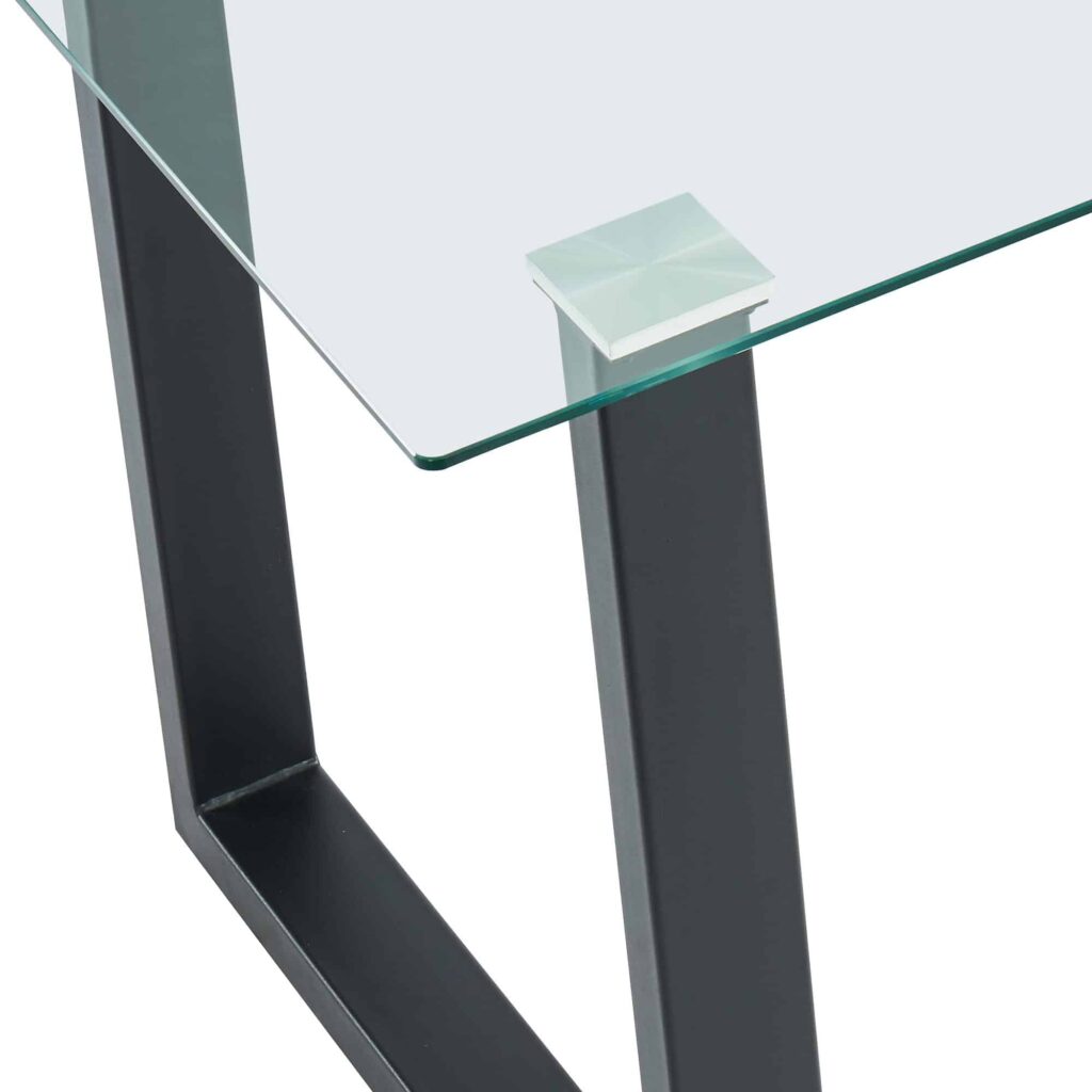 Franco Rectangular Dining Table in Black - Image 7