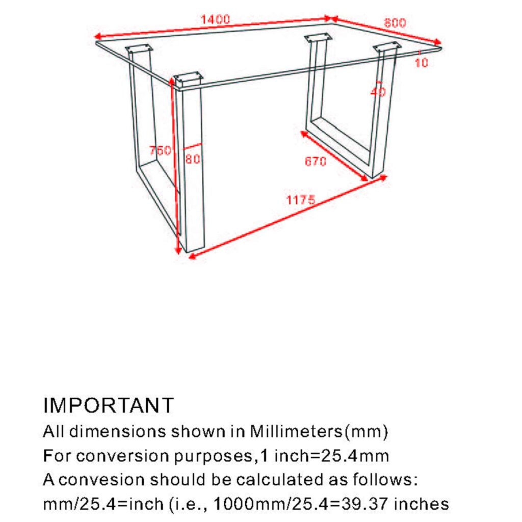 Franco Rectangular Dining Table in Black - Image 8