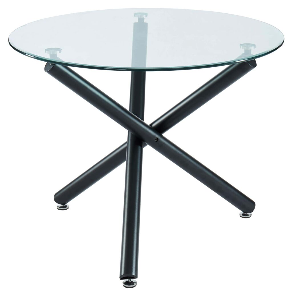 Suzette Round Dining Table in Black 201-476-40 201 476 40