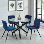 Suzette Round Dining Table in Black 201-476-40 201 476 40 1