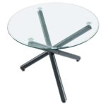 Suzette Round Dining Table in Black 201-476-40 201 476 40 2