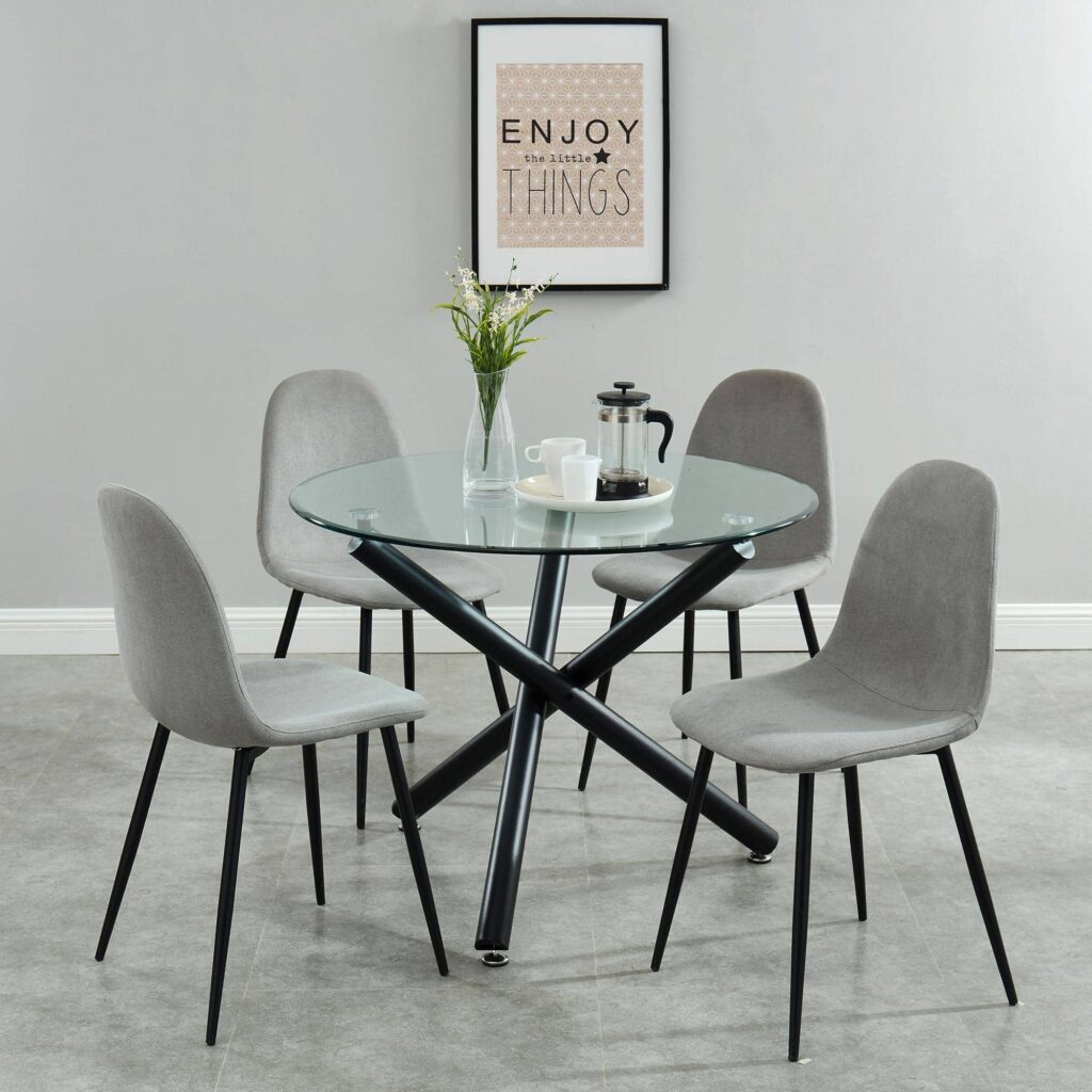 Suzette Round Dining Table in Black - Image 5