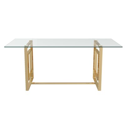 Eros Rectangular Dining Table in Gold 201-482GL 201 482GL 2