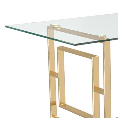 Eros Rectangular Dining Table in Gold 201-482GL 201 482GL 5