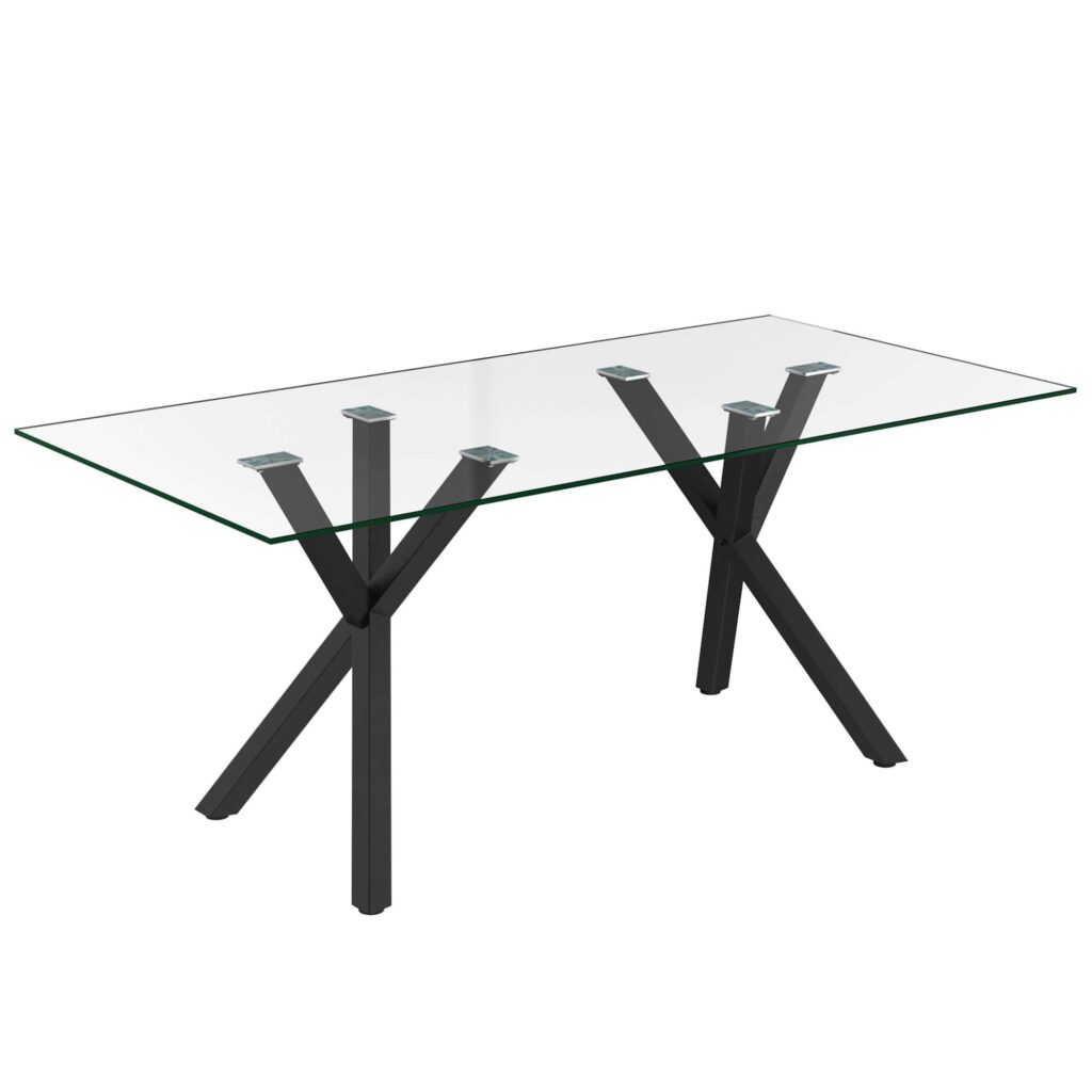 Stark Rectangular Dining Table in Black 201-535BK 201 535BK