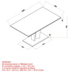 Napoli Rectangular Dining Table in Light Grey 201-545GY 201 545GY LD