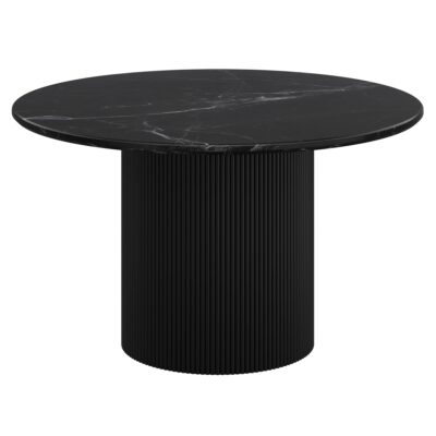 Jilsa Round Dining Table in Black