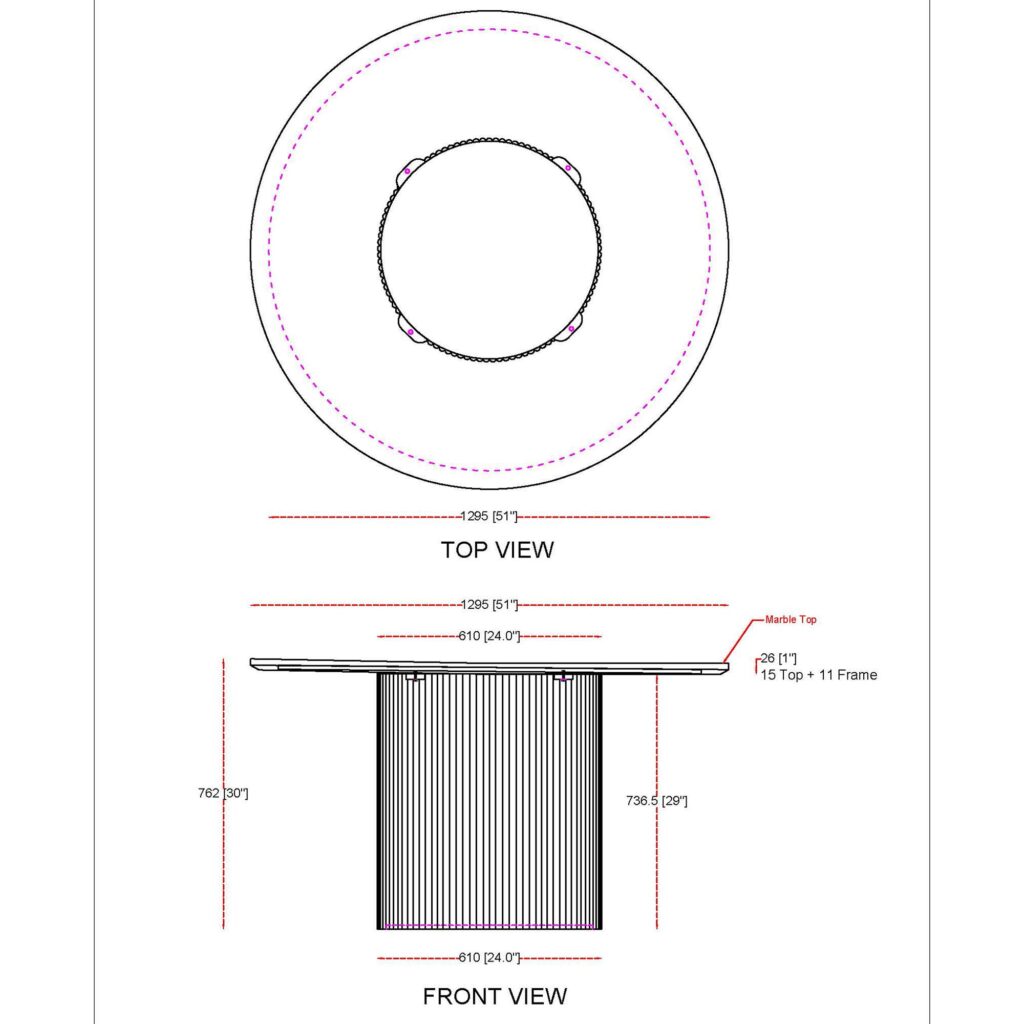 Jilsa Round Dining Table in Black - Image 8