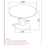 Zilo 48" Round Dining Table in White Faux Marble and Black 201-671BK_L 201 671BK L LD