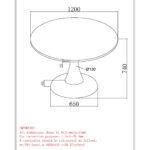 Zilo 48" Round Dining Table in White Faux Marble and Aged Gold 201-671GD_L 201 671GD L LD