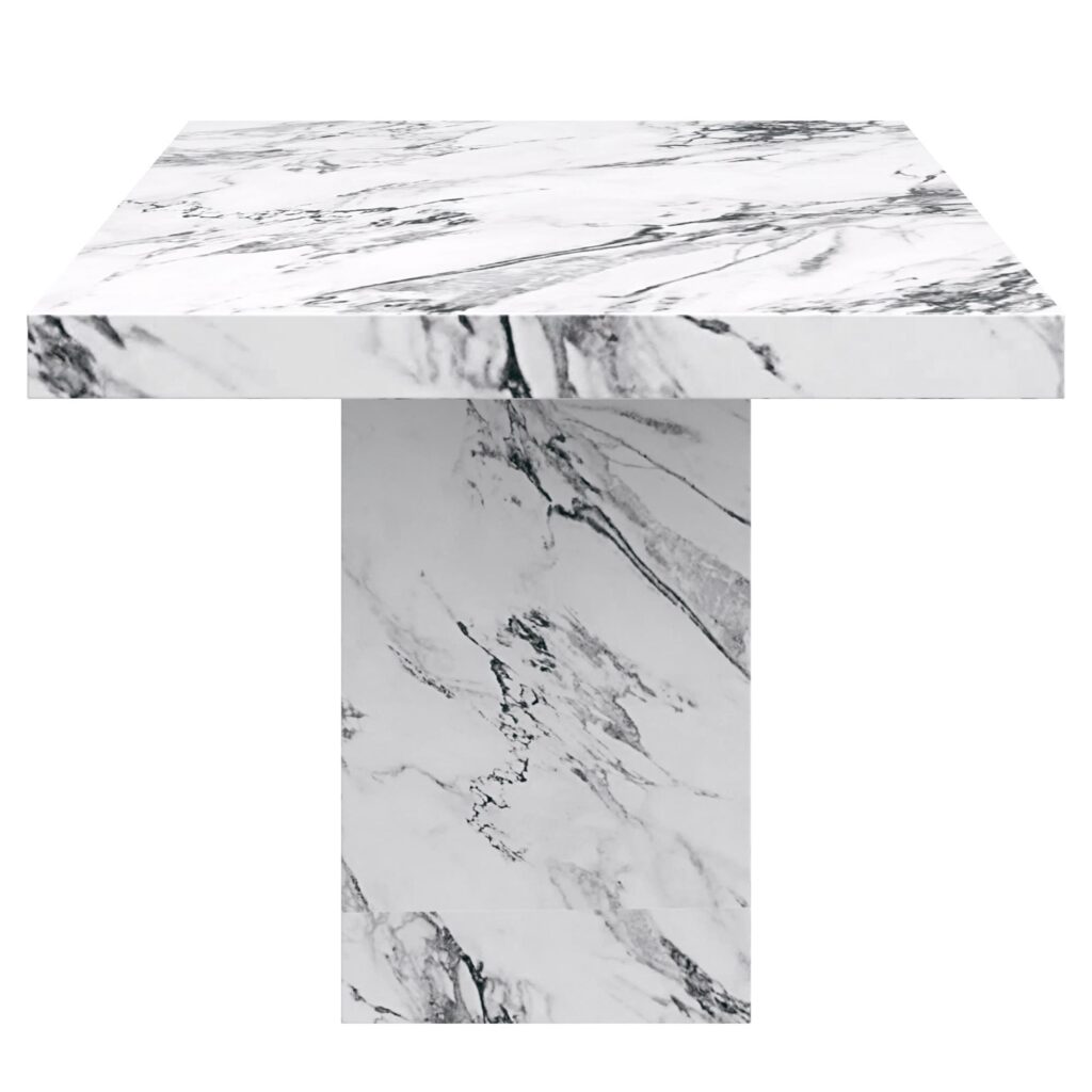Aurelia Rectangular Dining Table in Bulgari White - Image 4