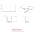 Aurelia Rectangular Dining Table in Bulgari White 201-717BWT 201 717BWT LD
