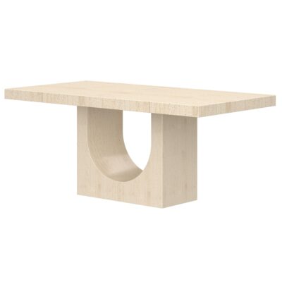 Aurelia Rectangular Dining Table in Travertine 201-717TR 201 717TR 2