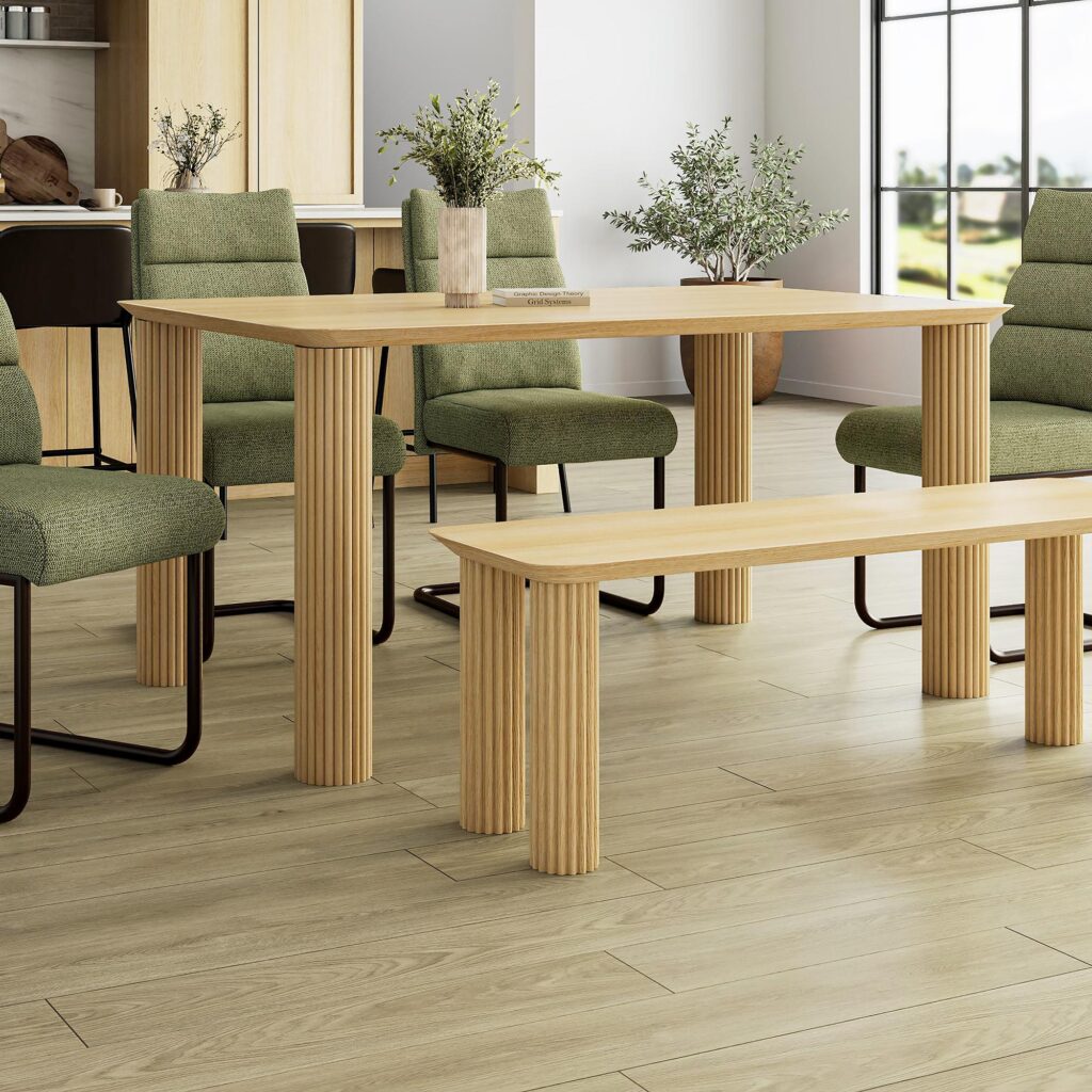 Sangra 59" Small Rectangular Dining Table in Natural - Image 2