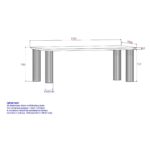 Sangra 59" Small Rectangular Dining Table in Natural 201-751NATSM 201 751NATSM LD
