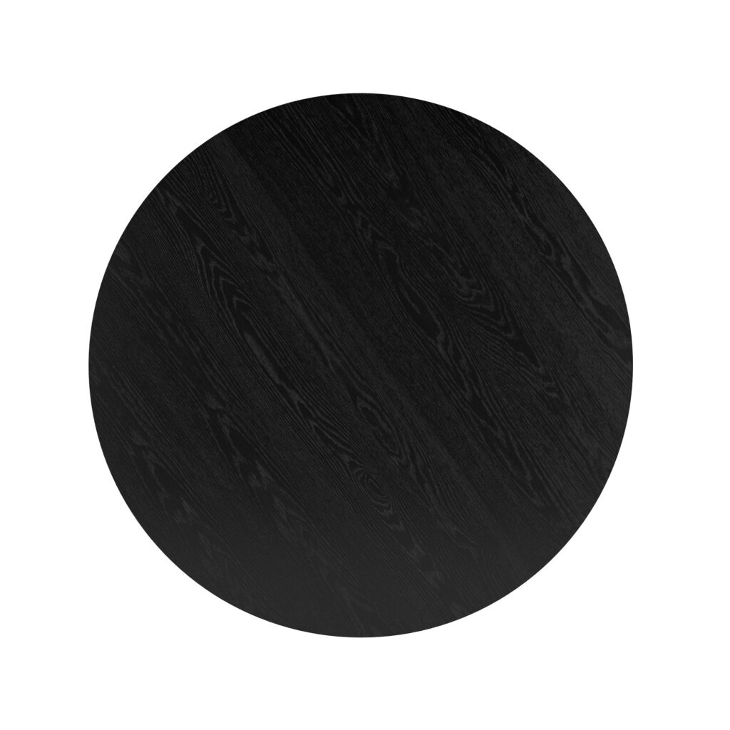 Tovas Round Dining Table in Black - Image 6