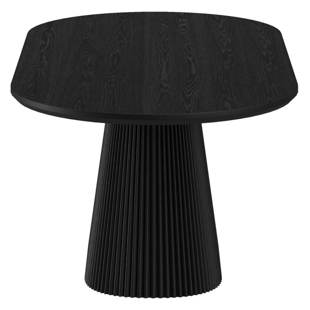 Tovas Oval Dining Table in Black - Image 4