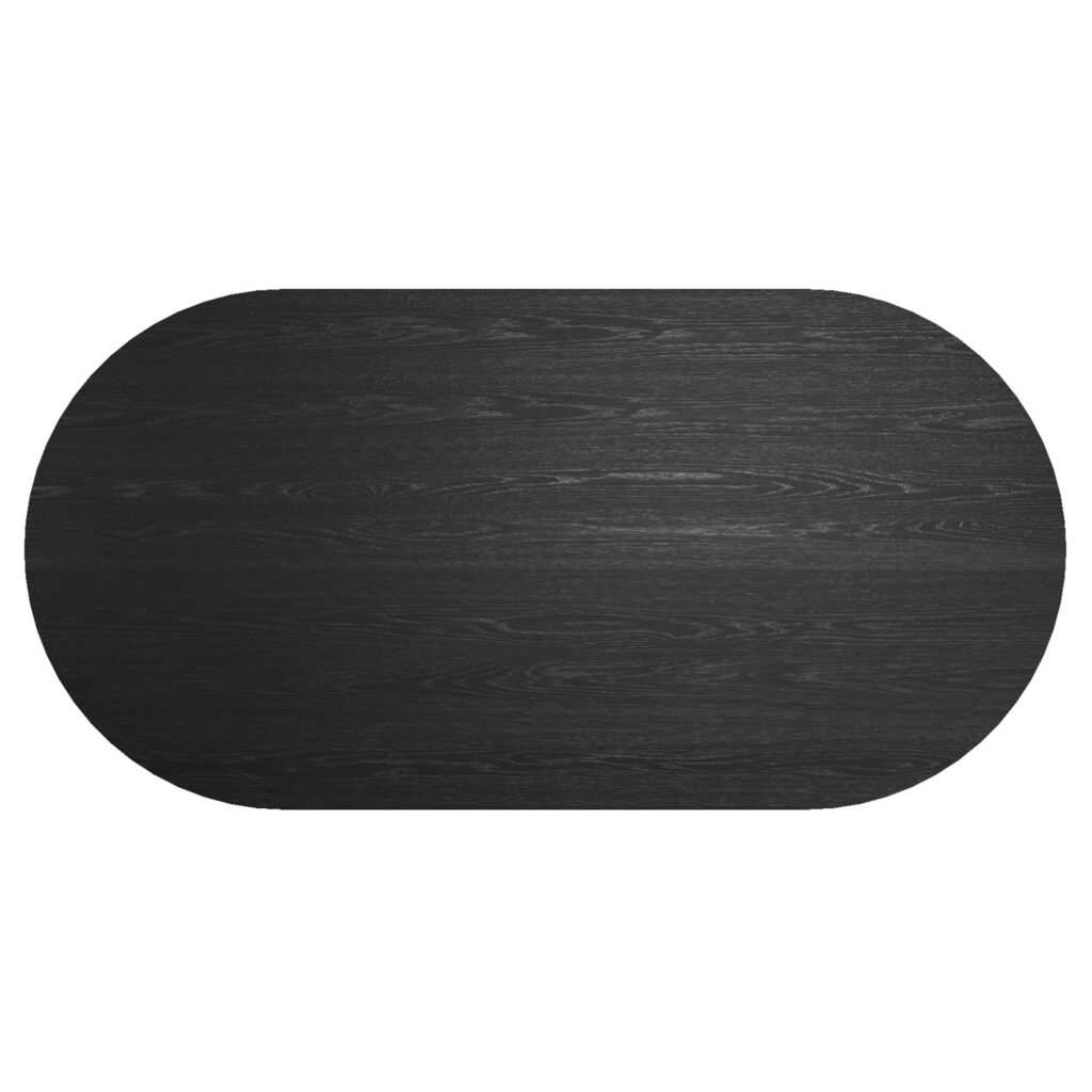 Tovas Oval Dining Table in Black - Image 7