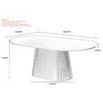 Tovas Oval Dining Table in Black 201-782BLK_LRG 201 782BLK LRG LD