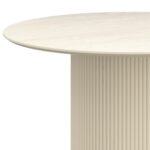 Tovas Round Dining Table in Ivory 201-782IV 201 782IV 1