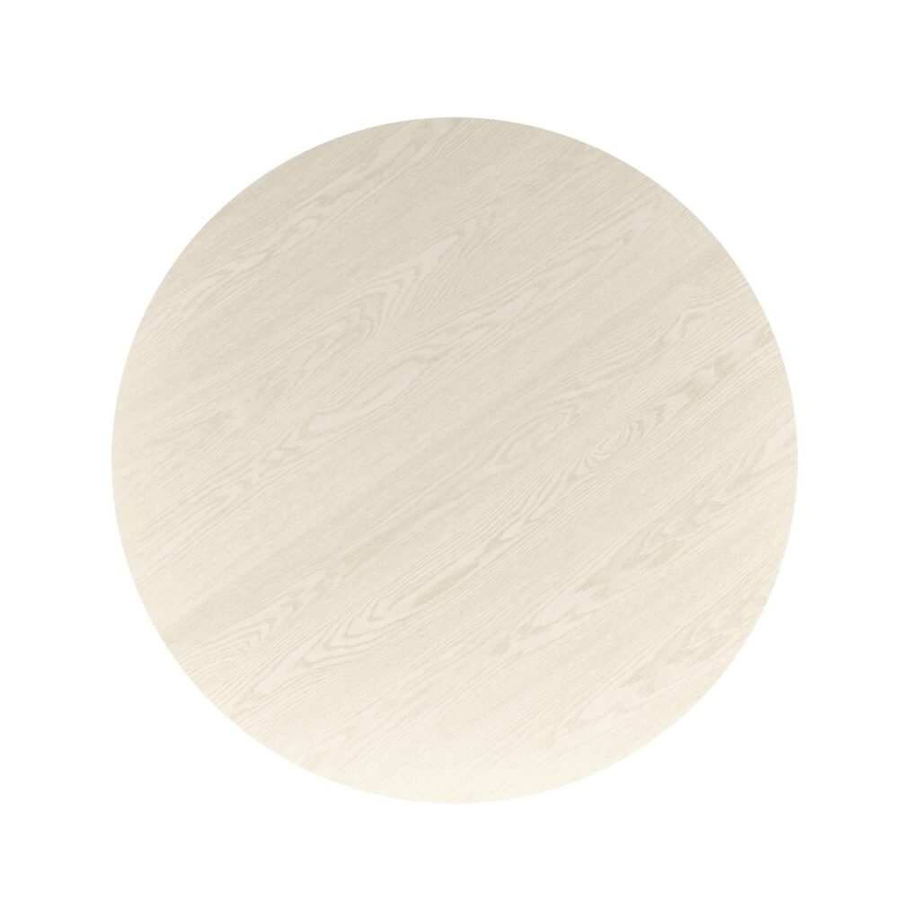 Tovas Round Dining Table in Ivory - Image 6