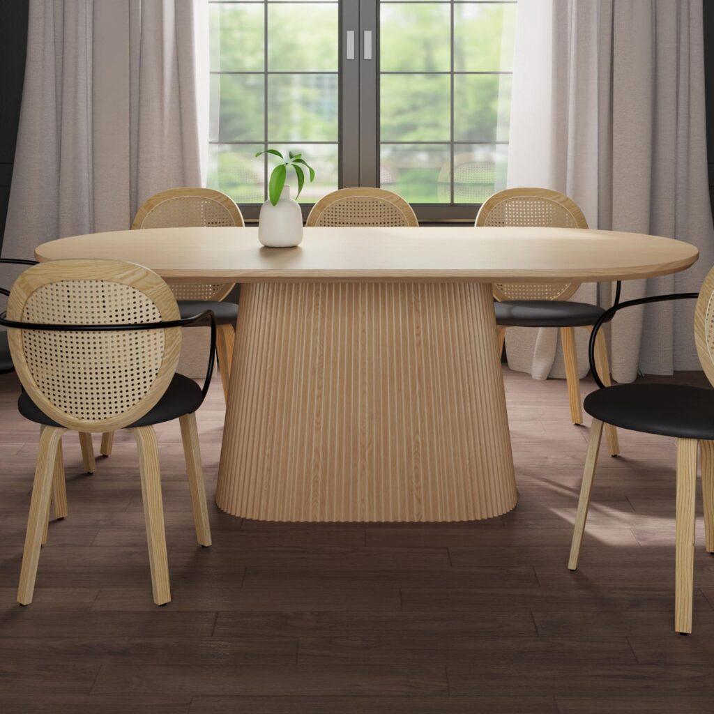 Tovas Oval Dining Table in Natural - Image 2