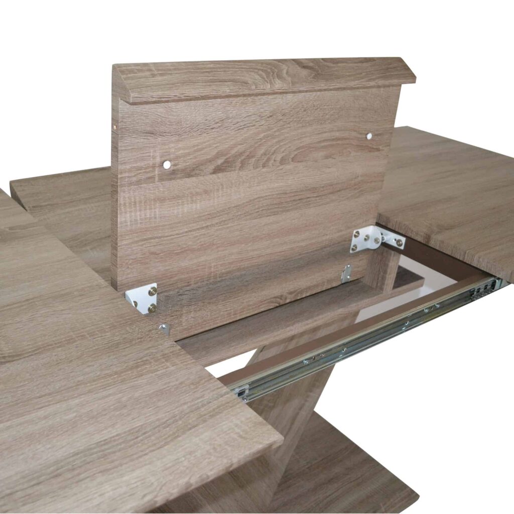 Eclipse Dining Table w/Extension in Washed Oak - Image 6