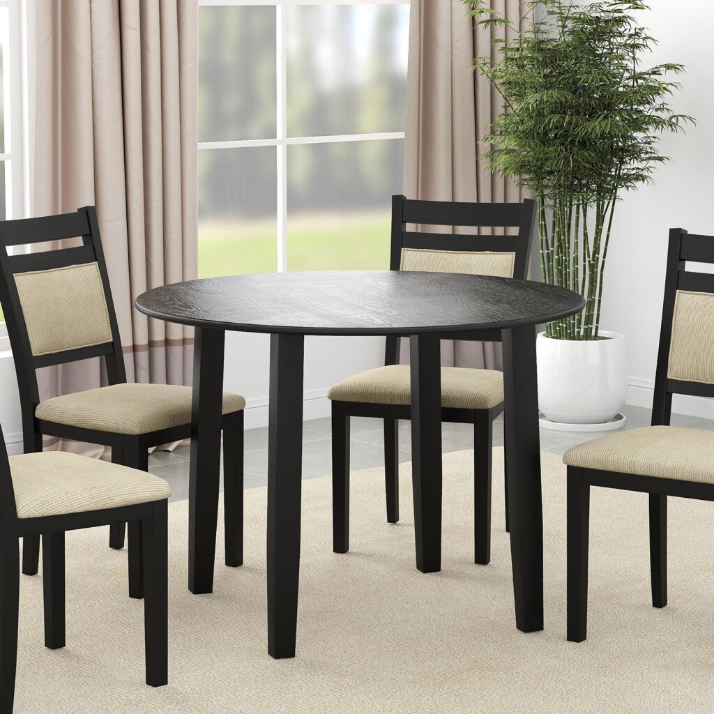 Conrad Round Dining Table in Black - Image 2