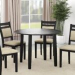 Conrad Round Dining Table in Black 201-863BLK 201 863BLK 1