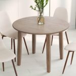 Conrad Round Dining Table in Walnut 201-863WAL 201 863WAL 1