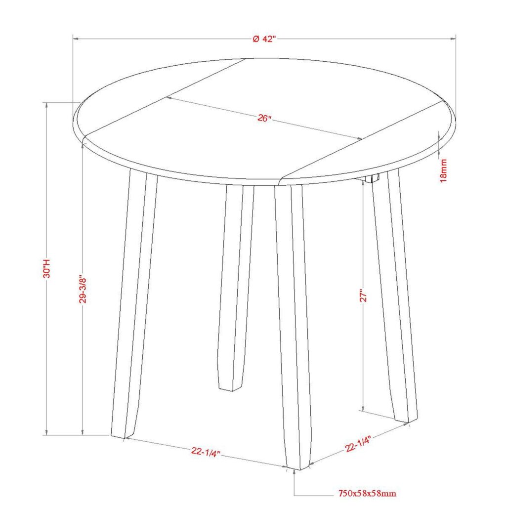 Conrad Round Dining Table in Walnut - Image 8